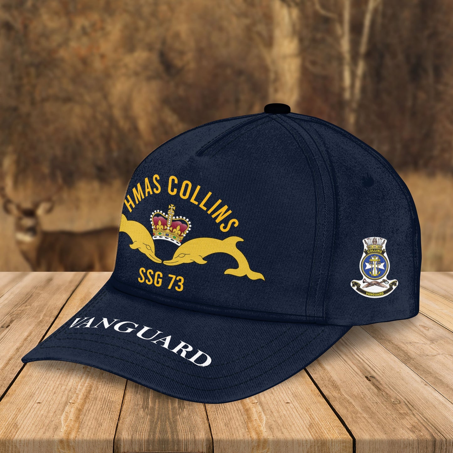 Custom Name Royal Australian Navy HMAS Collins (SSG 73) Cap