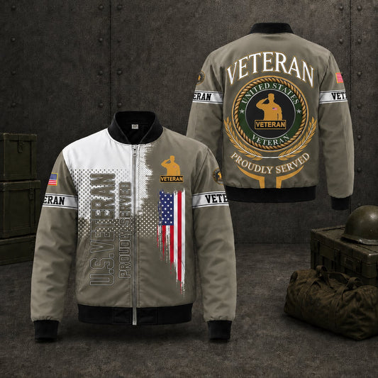 US Military Veteran Bomber Jacket