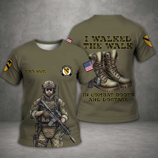 Custom Military Patches Veteran Shirt, Walked The Walk Shirt