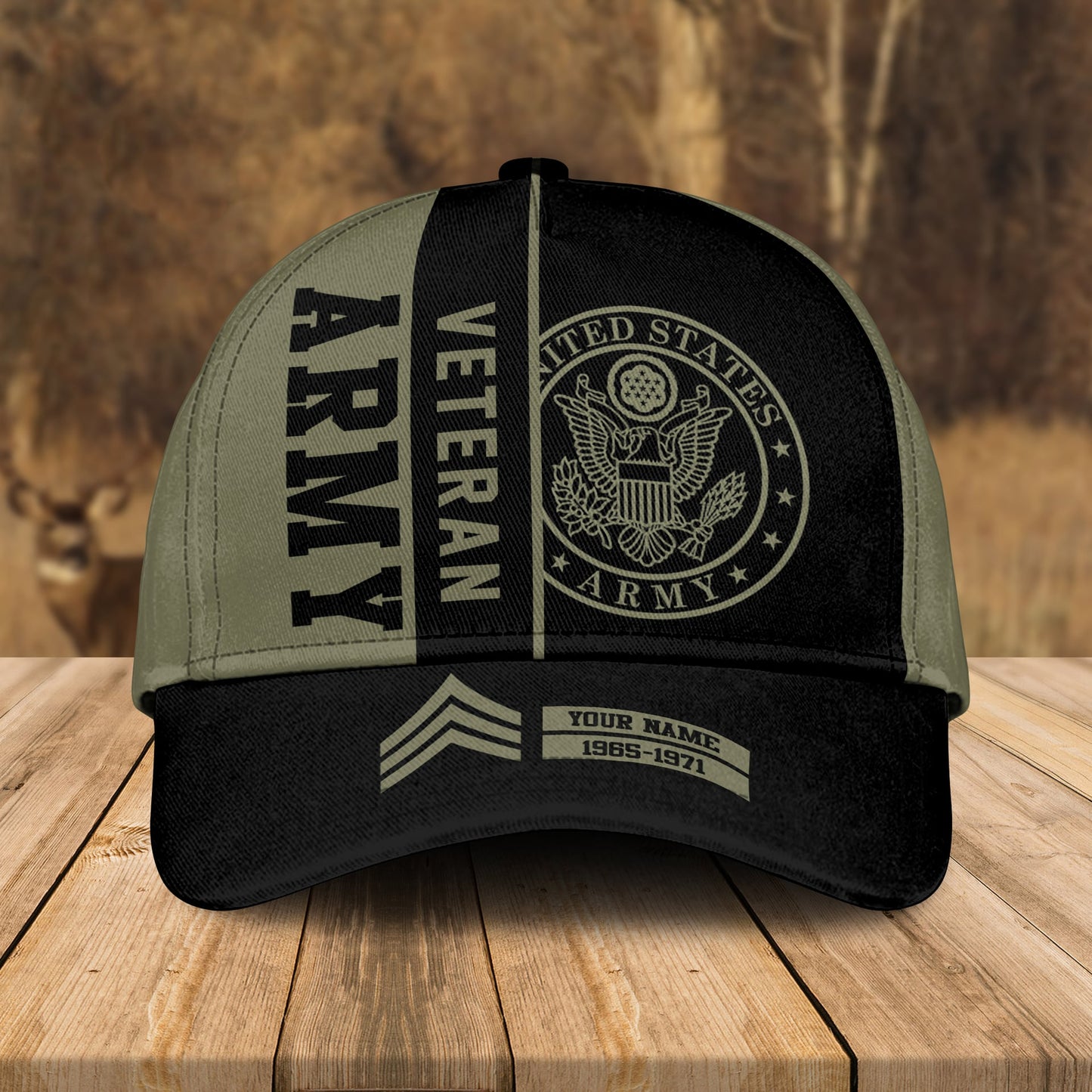 Custom Name, Year & Rank US Army Veteran Bomber Jacket / Combo