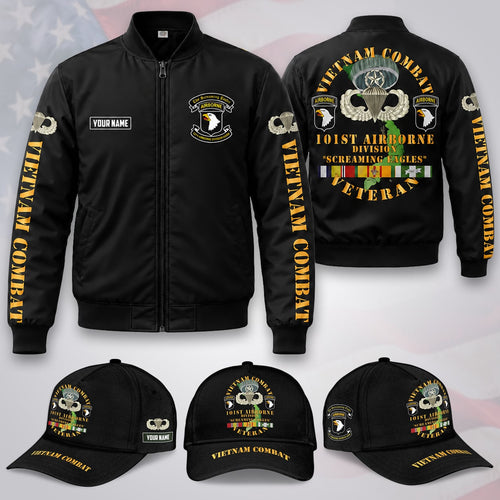 Custom Name US Army Vietnam Combat Veteran 101st Airborne Division / Combo