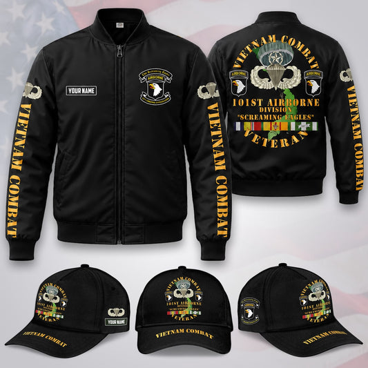 Custom Name US Army Vietnam Combat Veteran 101st Airborne Division / Combo