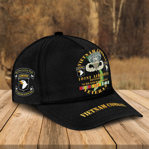 Custom Name Cap US Army Vietnam Combat Veteran 101st Airborne Division