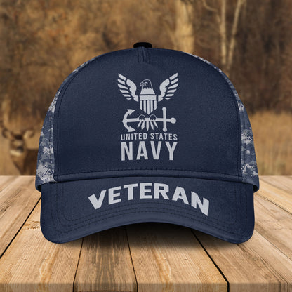 Custom Name & Rank US Navy Flag Military Camo Veteran Bomber Jacket / Combo