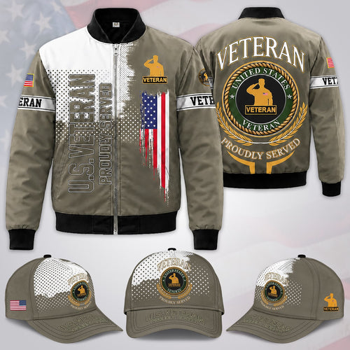 US Military Veteran Bomber Jacket / Combo