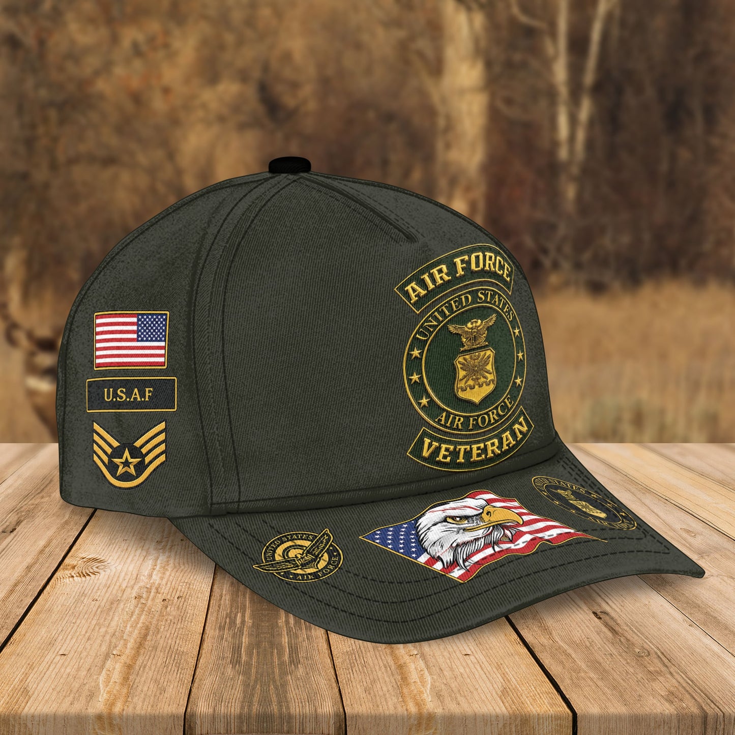 Custom Name US Air Force Veteran Bomber Jacket / Combo
