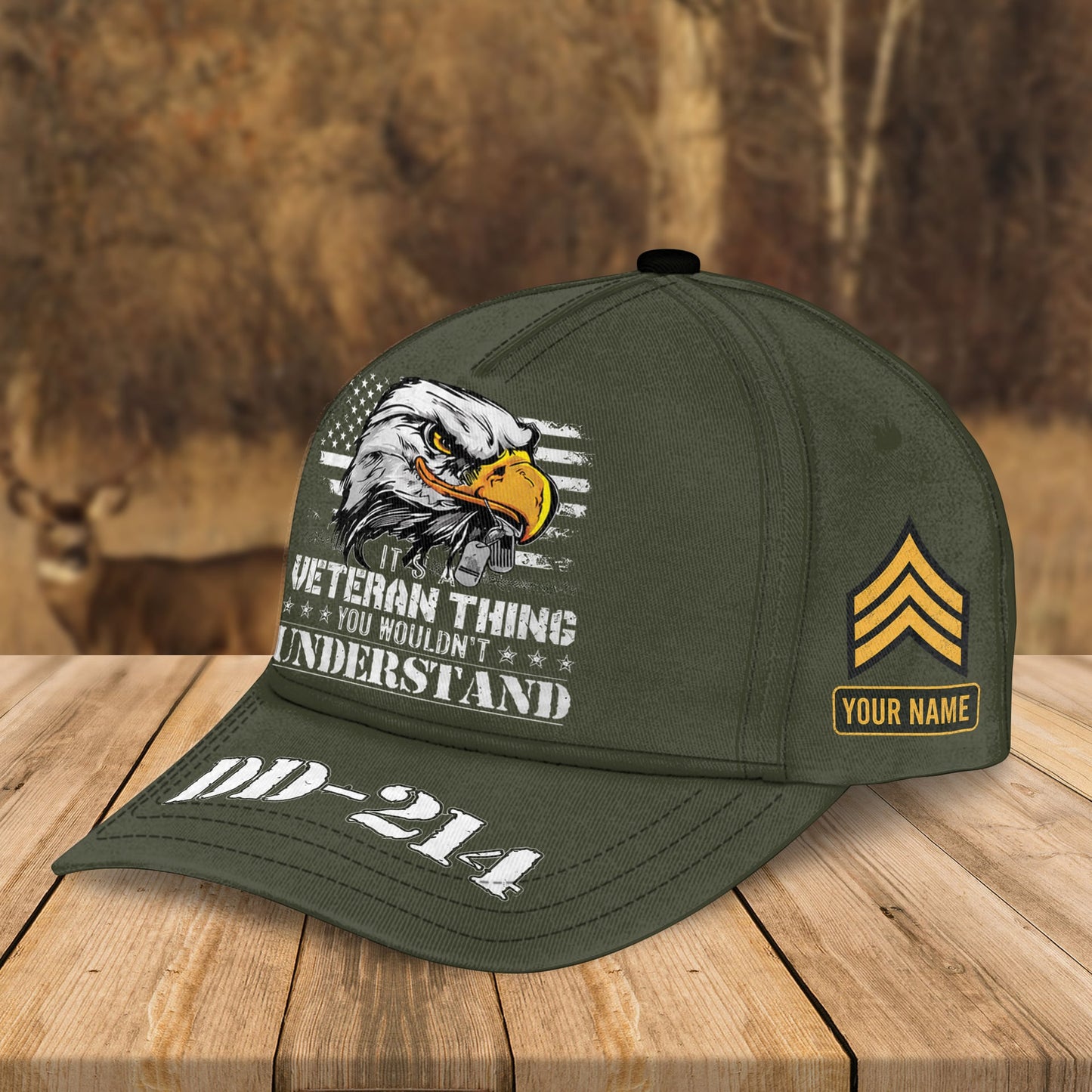 Custom Name & Rank US Military DD 214 Veteran Bomber Jacket / Combo