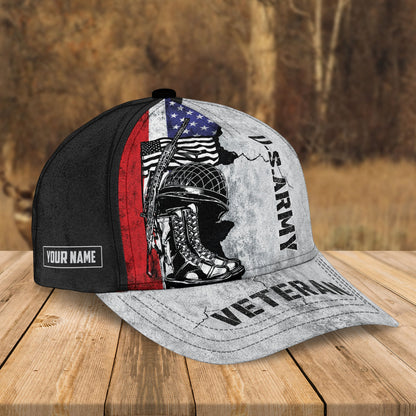 Custom Name Veteran & US Army Black / Combo
