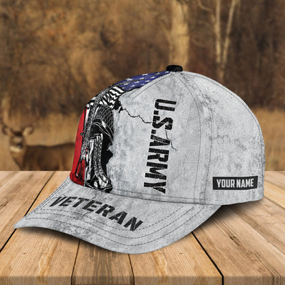 Custom Name Veteran & US Army Black / Combo