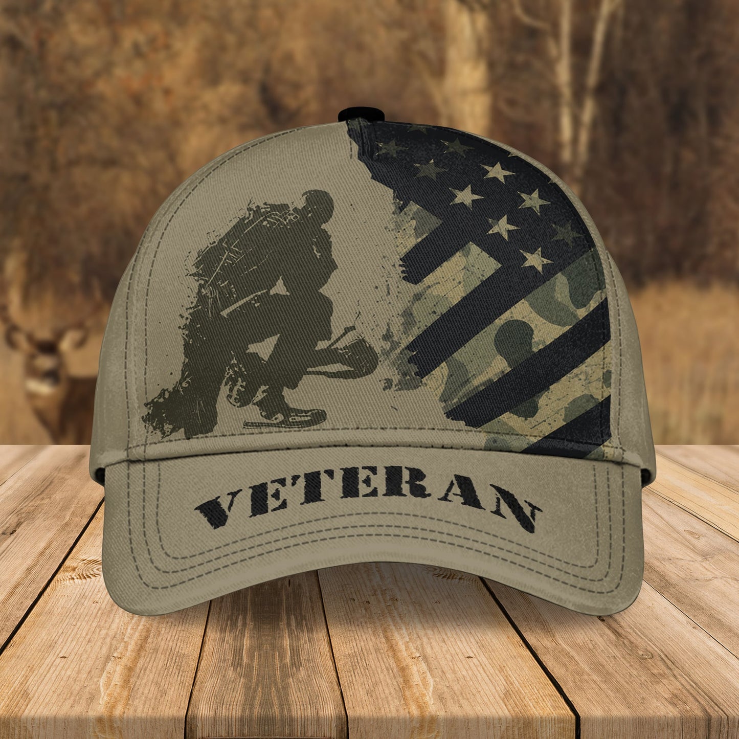 Custom Name Bomber & Cap Veteran US Proud / Combo