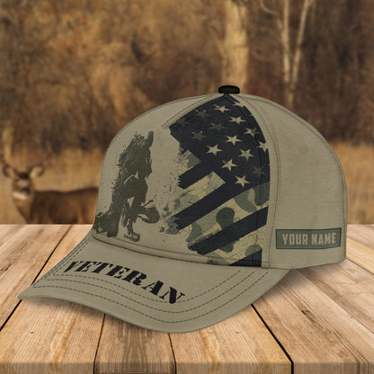 Custom Name Bomber & Cap Veteran US Proud / Combo