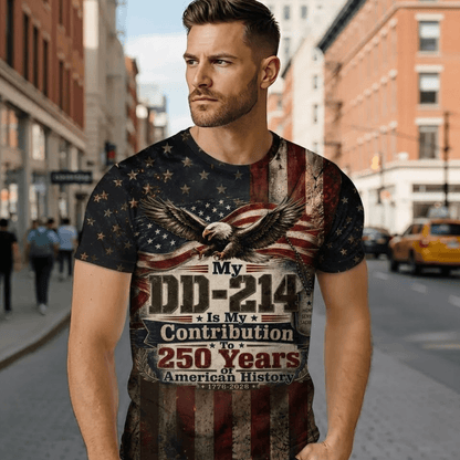 DD-214 US Army Alumni 3D All Over Print Shirt, Armed Forces Veteran Gift