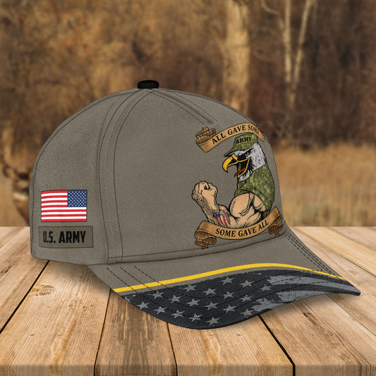 Custom Name Cap US Army Veteran Military