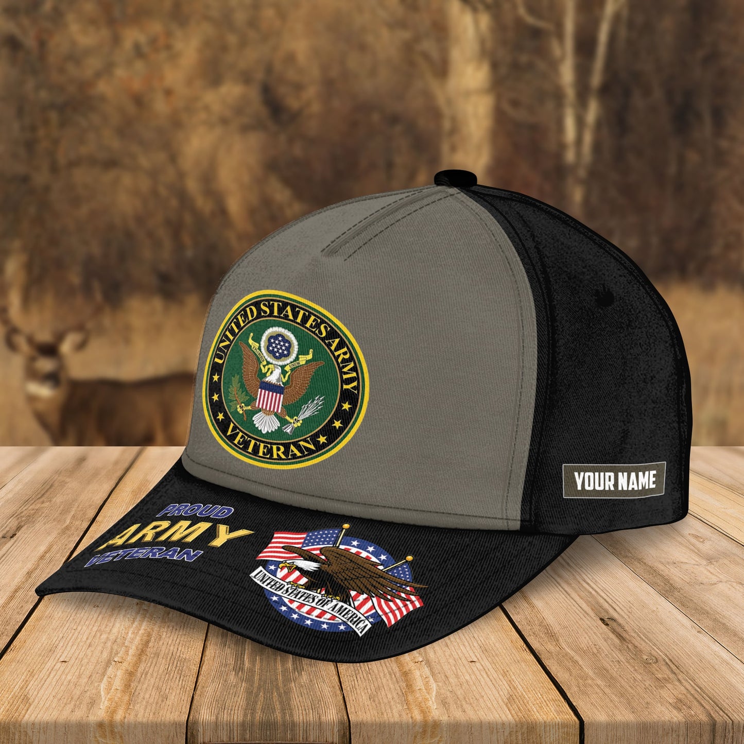 Custom Name US Group Army Veteran Military Bomber Jacket / Combo