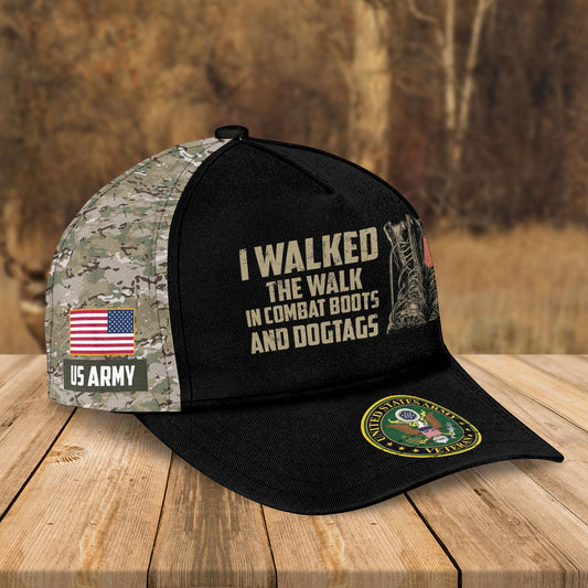 Custom Name Cap US Army Veteran Military