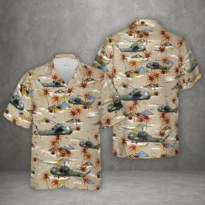 US Army Sikorsky CH-37 Mojave Helicopter Hawaiian Shirt
