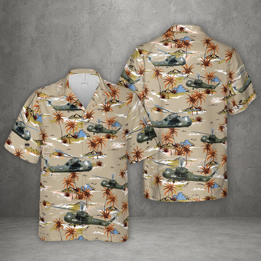 US Army Sikorsky CH-37 Mojave Helicopter Hawaiian Shirt