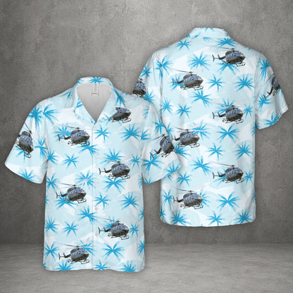 US Army UH-72 Lakota Helicopter Hawaiian Shirt