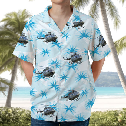 US Army UH-72 Lakota Helicopter Hawaiian Shirt