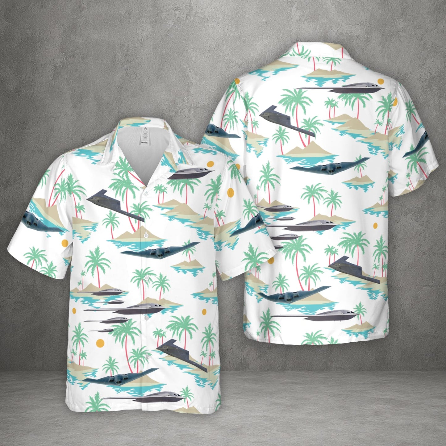 US Air Force B-21 Raider/B-2 Spirit Aircraft Hawaiian Shirt
