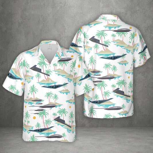 US Air Force B-21 Raider/B-2 Spirit Aircraft Hawaiian Shirt