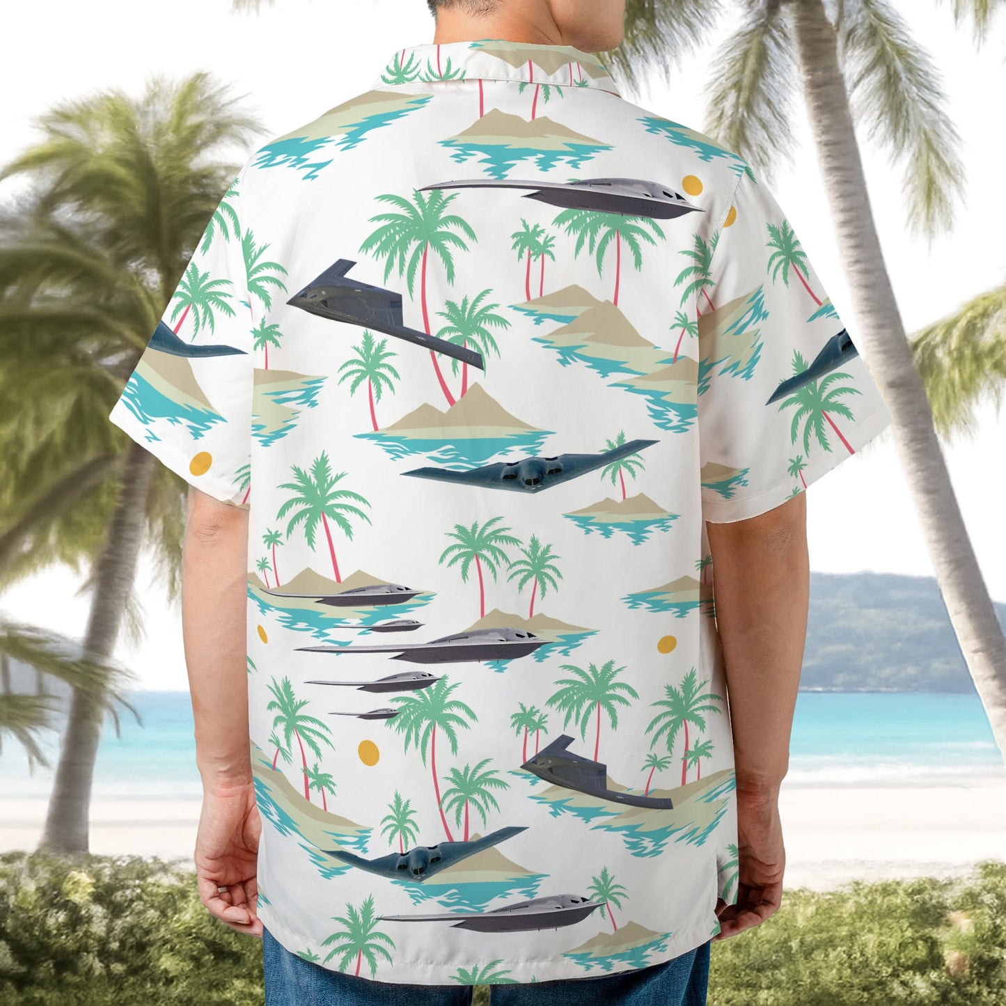 US Air Force B-21 Raider/B-2 Spirit Aircraft Hawaiian Shirt
