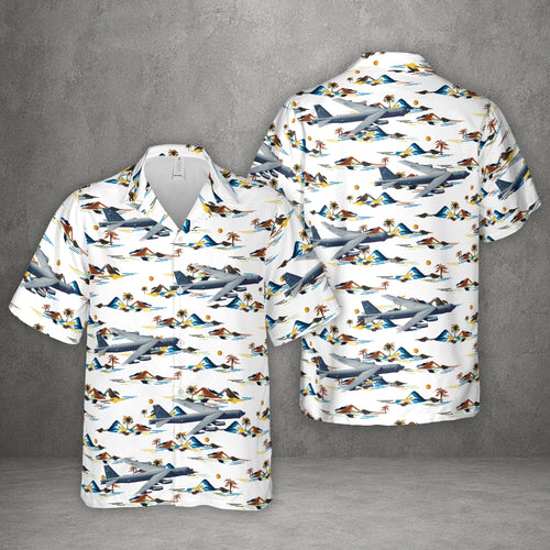 US Air Force B-52H Stratofortress Aircraft Hawaiian Shirt