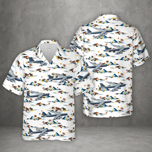 US Air Force B-52H Stratofortress Aircraft Hawaiian Shirt
