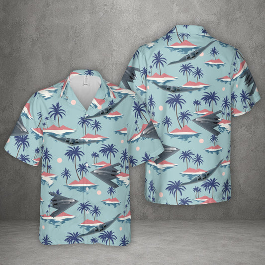 US Air Force B-2 Spirit Aircraft Hawaiian Shirt