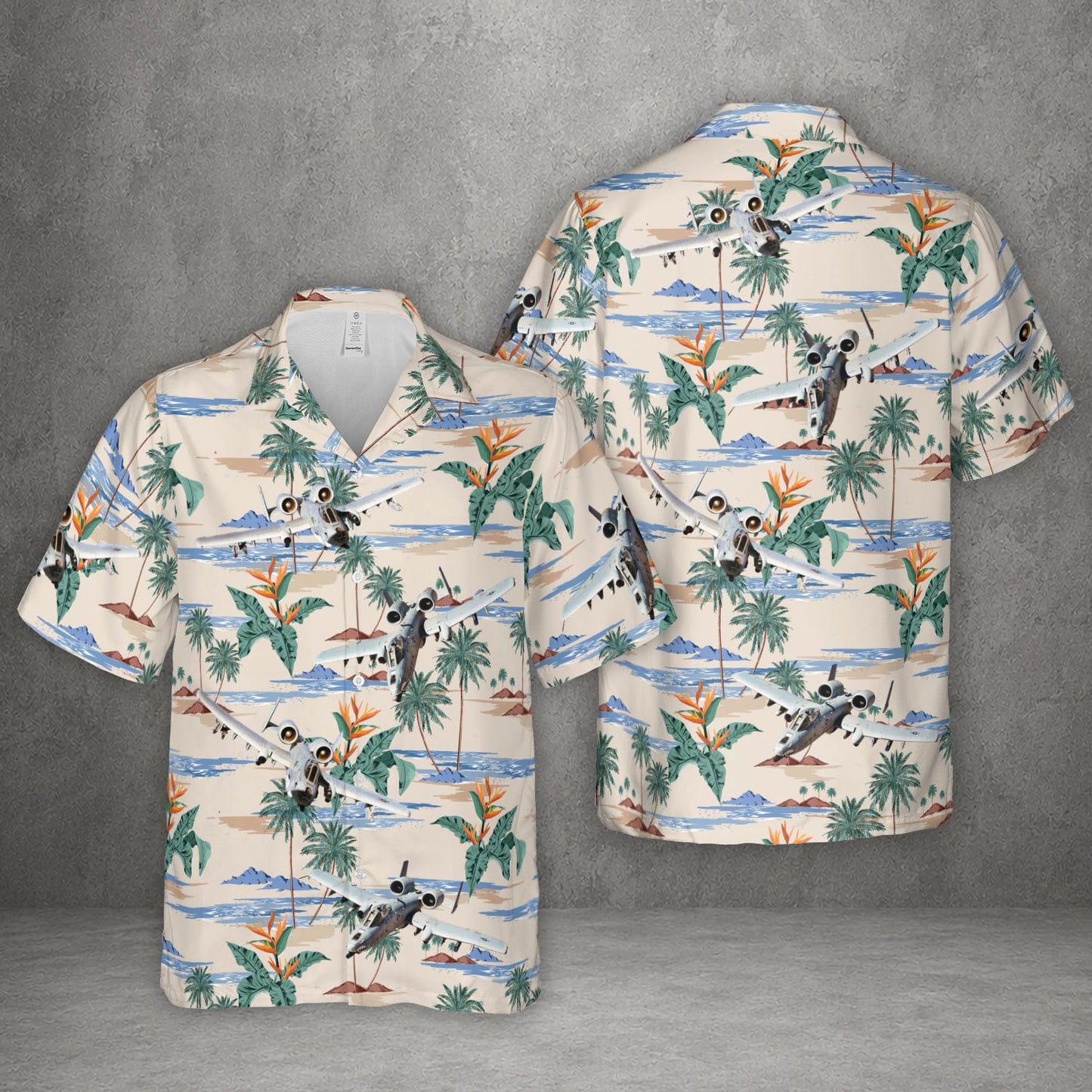 US Air Force A-10 Thunderbolt II Aircraft Hawaiian Shirt