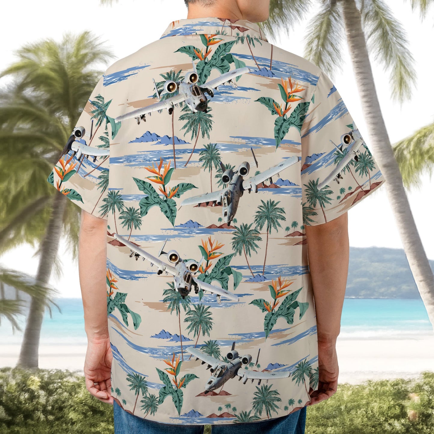 US Air Force A-10 Thunderbolt II Aircraft Hawaiian Shirt