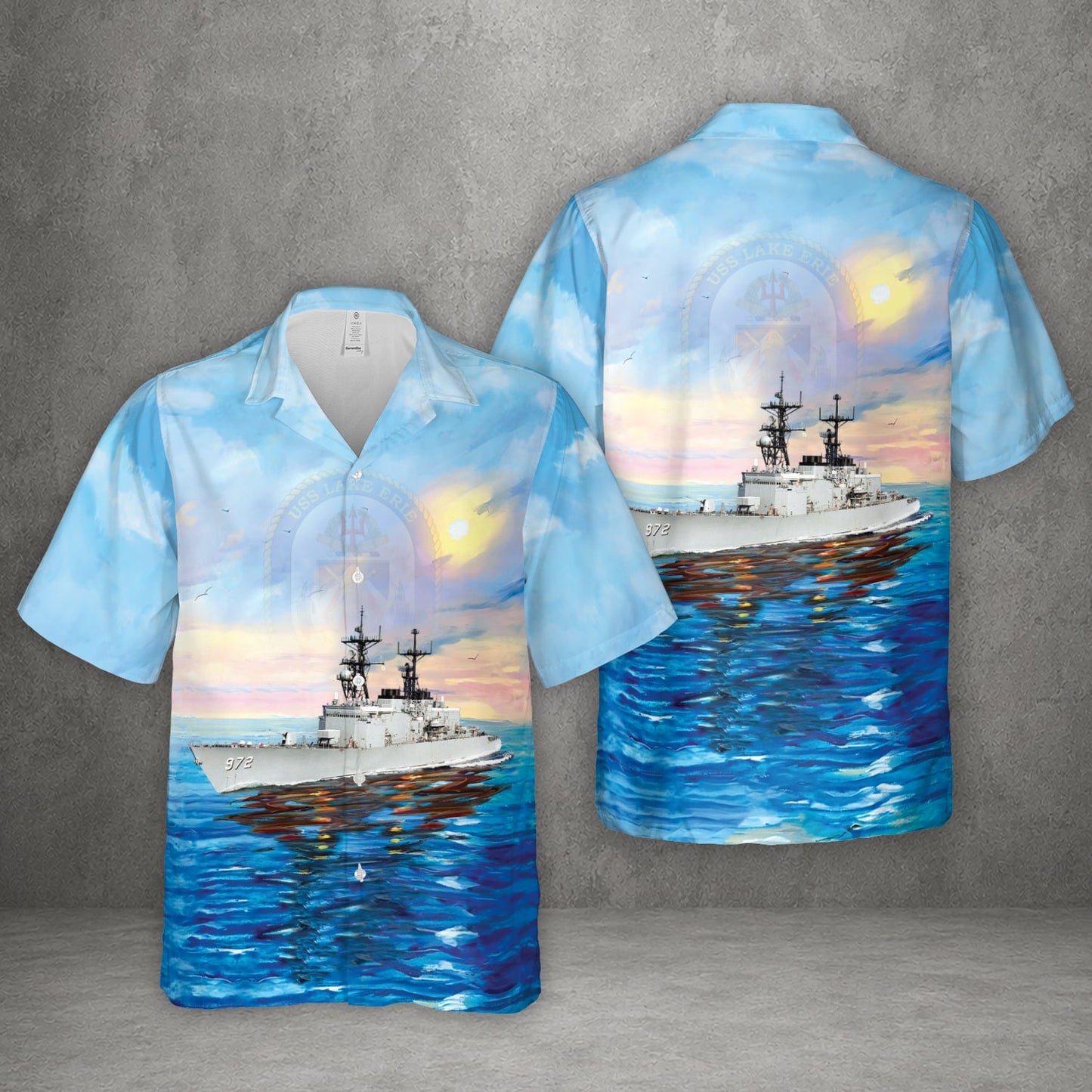 US Navy USS Oldendorf (DD-972) Hawaiian Shirt