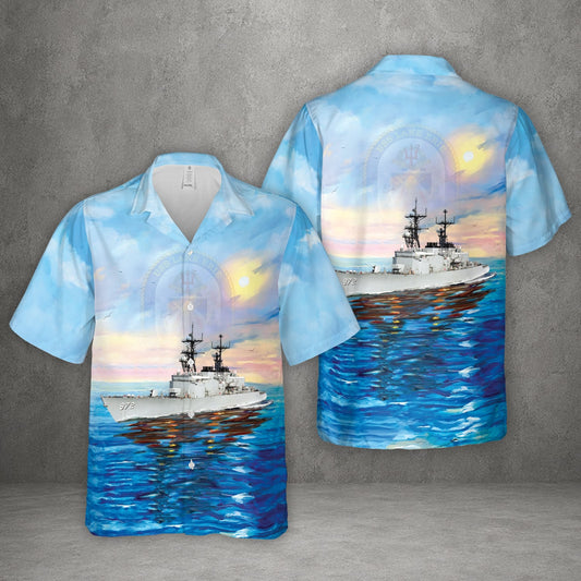 US Navy USS Oldendorf (DD-972) Hawaiian Shirt