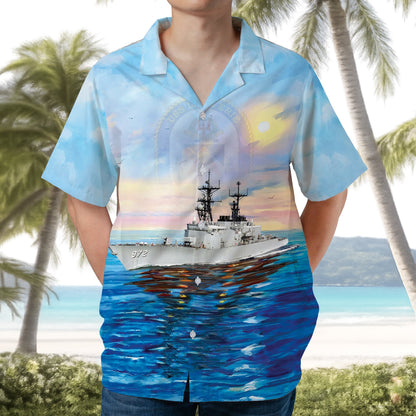 US Navy USS Oldendorf (DD-972) Hawaiian Shirt