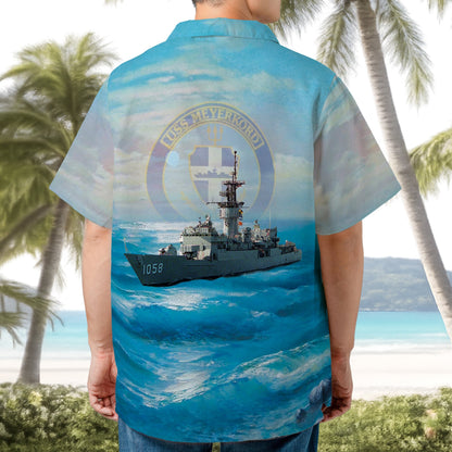 US Navy USS Meyerkord (FF-1058) Hawaiian Shirt