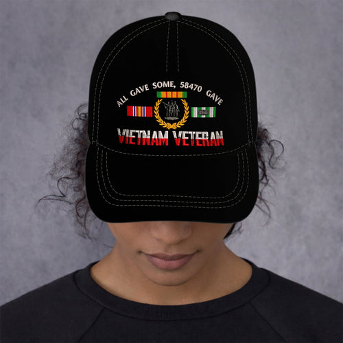 Embroidered Cap All Gave Some 58479 Gave All Vietnam Veteran