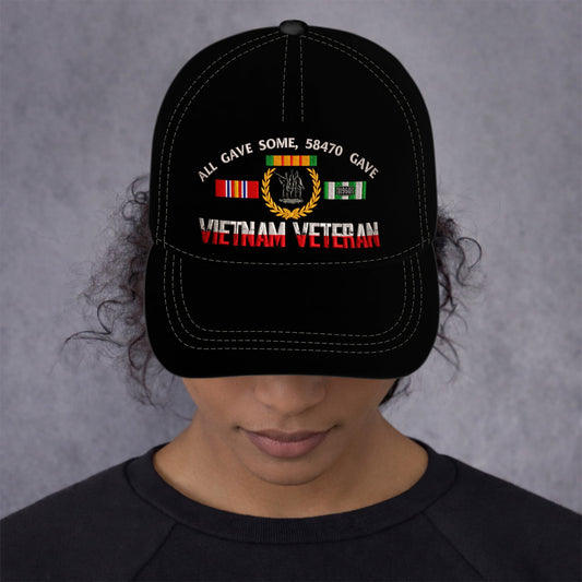 Embroidered Cap All Gave Some 58479 Gave All Vietnam Veteran