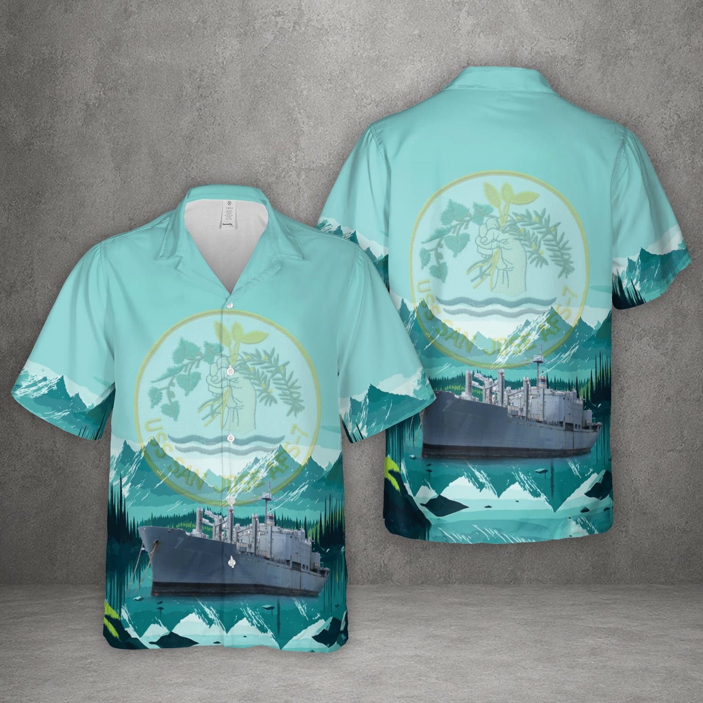 US Navy USS San Jose (AFS-7) Hawaiian Shirt
