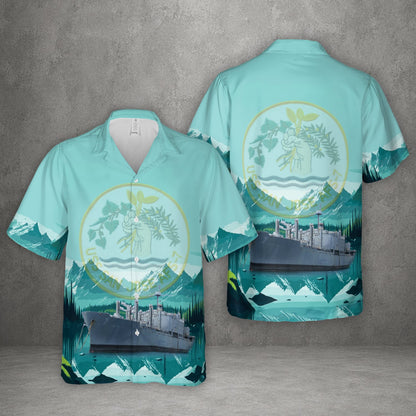 US Navy USS San Jose (AFS-7) Hawaiian Shirt