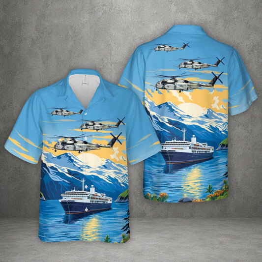 US Navy MH-53E Sea Dragon Hawaiian Shirt