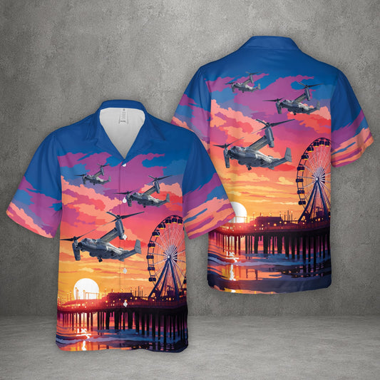 US Navy CMV-22B Osprey Hawaiian Shirt