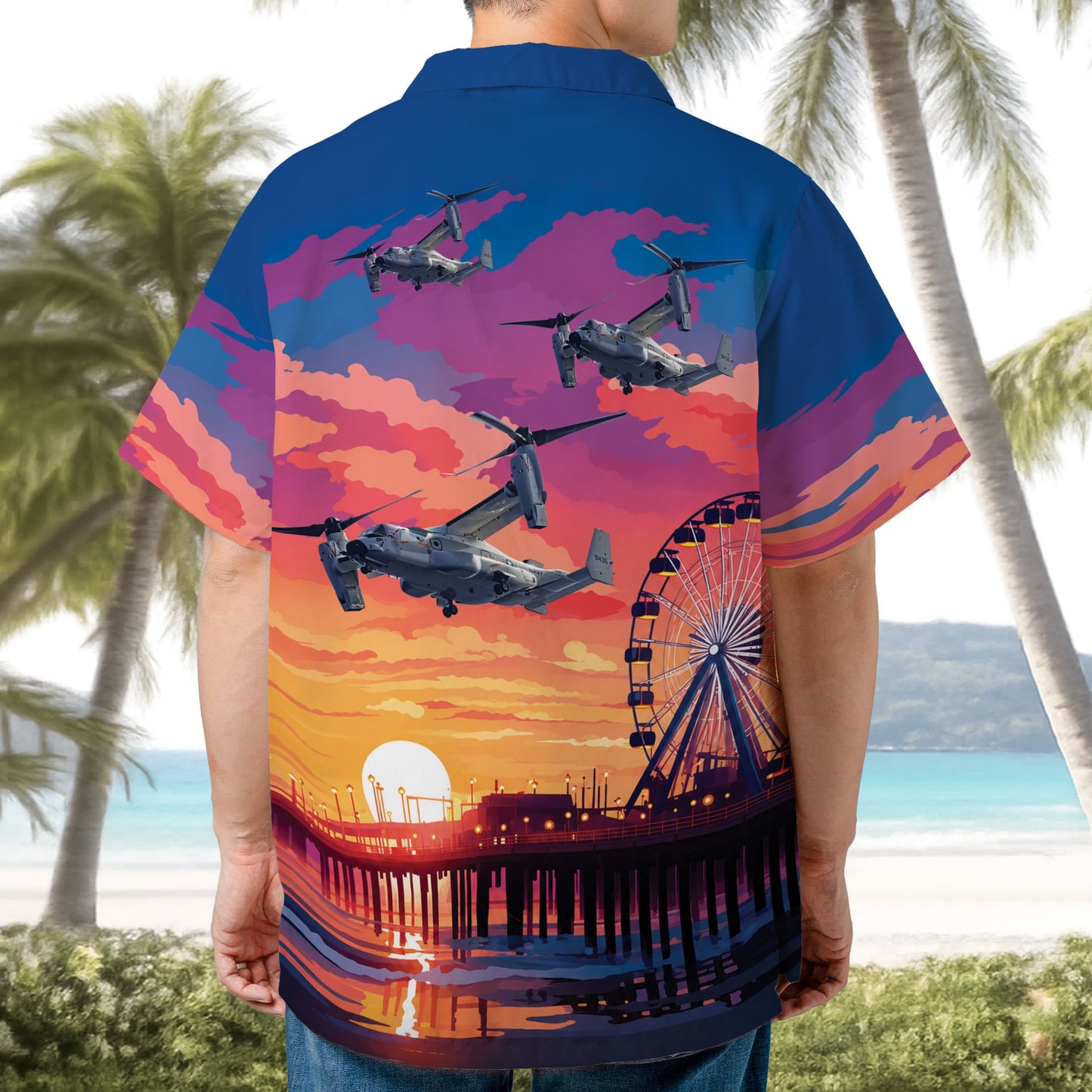 US Navy CMV-22B Osprey Hawaiian Shirt