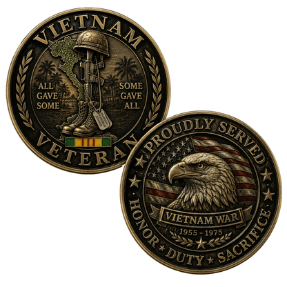 US Veteran Challenge Coin Patriotic Military Commemorative Alloy Coin Gift