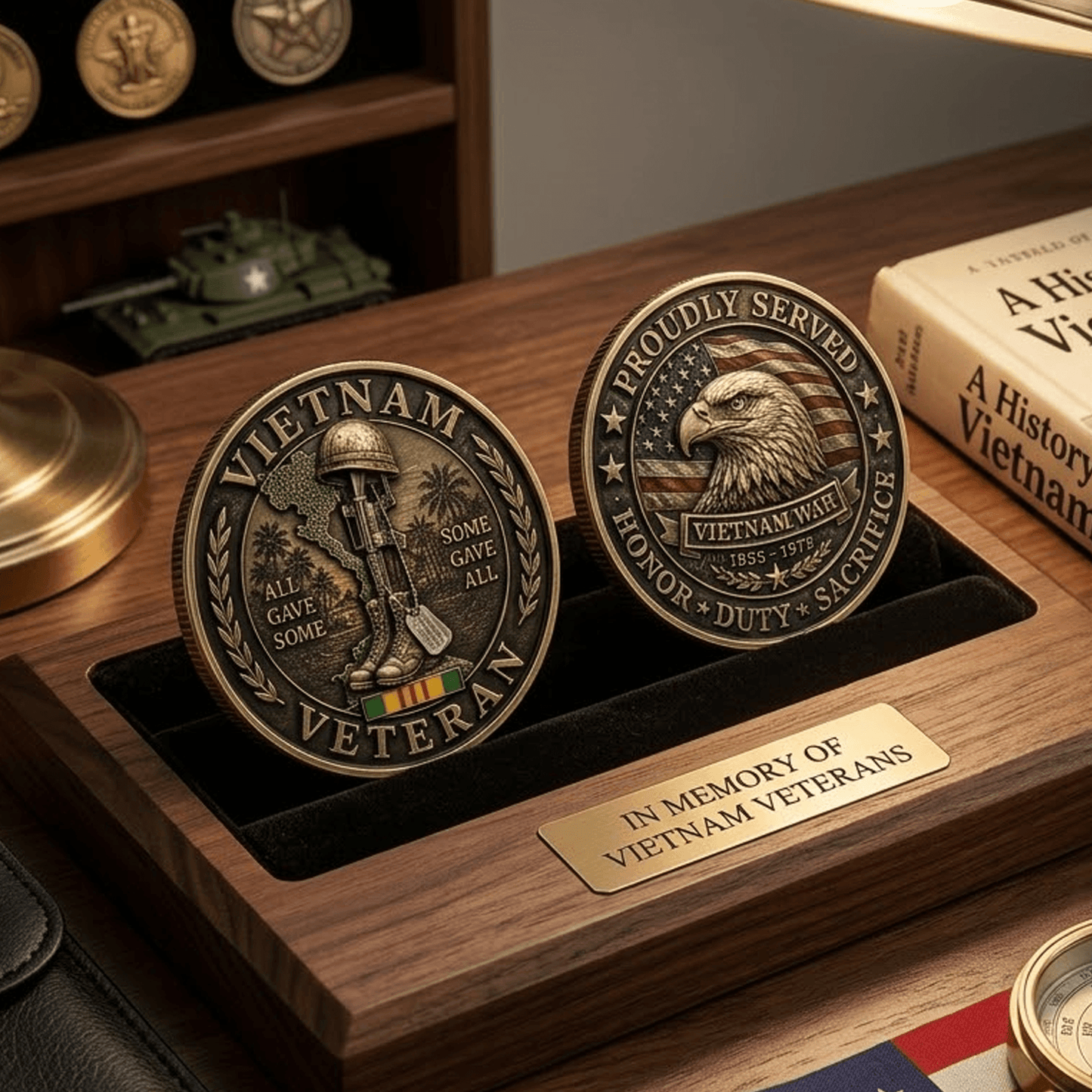 US Veteran Challenge Coin Patriotic Military Commemorative Alloy Coin Gift