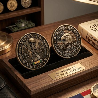 US Veteran Challenge Coin Patriotic Military Commemorative Alloy Coin Gift