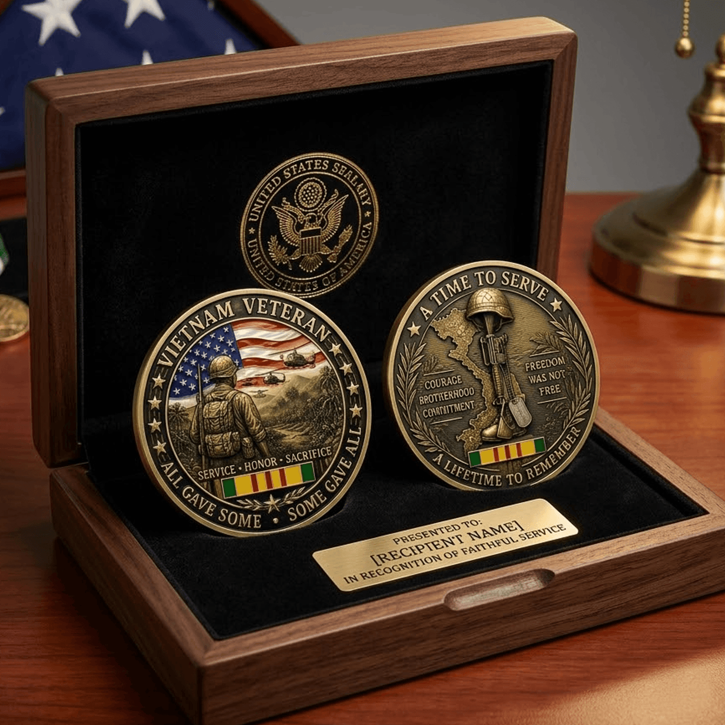 Vietnam Veteran Honor Coin Vietnam War Commemorative Challenge Coin Military Keepsake Gift