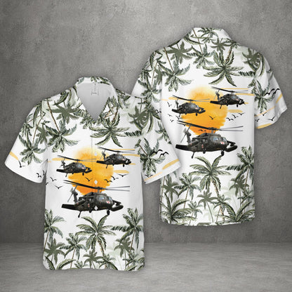 US Army UH60 Blackhawk MEDEVAC Helicopter Hawaiian Shirt