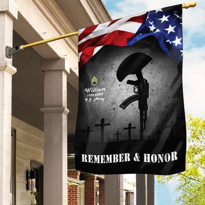 Patriotic Memorial Day Garden Flag Veteran Honor Yard Outdoor Decor American Soldier
