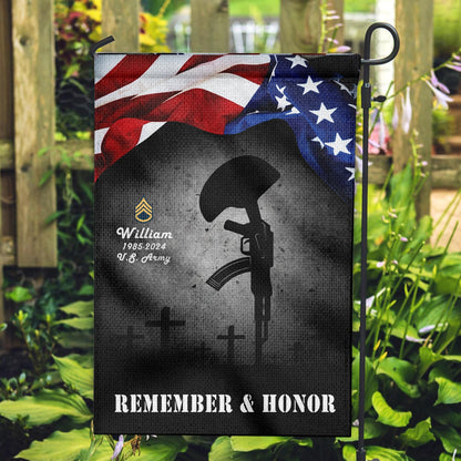Patriotic Memorial Day Garden Flag Veteran Honor Yard Outdoor Decor American Soldier