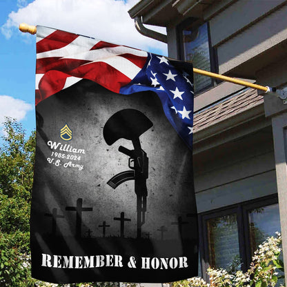 Patriotic Memorial Day Garden Flag Veteran Honor Yard Outdoor Decor American Soldier